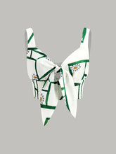 Front Tie Cami Top With Tiered Skirt Set